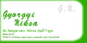 gyorgyi miksa business card